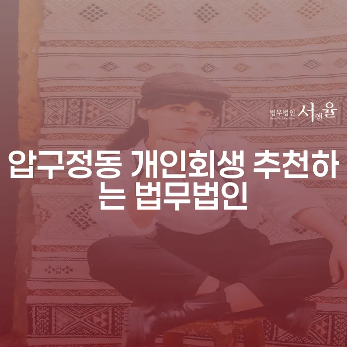 압구정동 개인회생 추천하는 법무법인