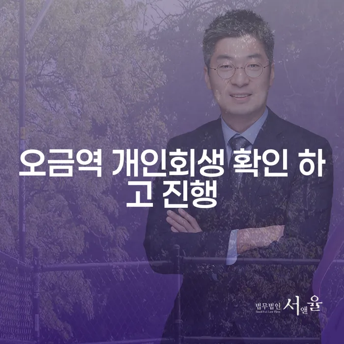 오금역 개인회생 확인 하고 진행