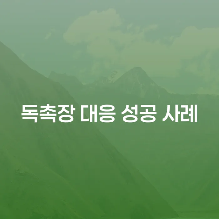 독촉장 대응 성공 사례: 어떻게 대응해야 할까요?